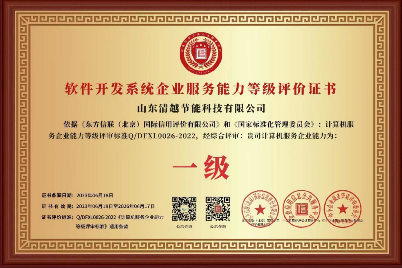 軟件開(kāi)發(fā)系統企業(yè)服務(wù)能力等級